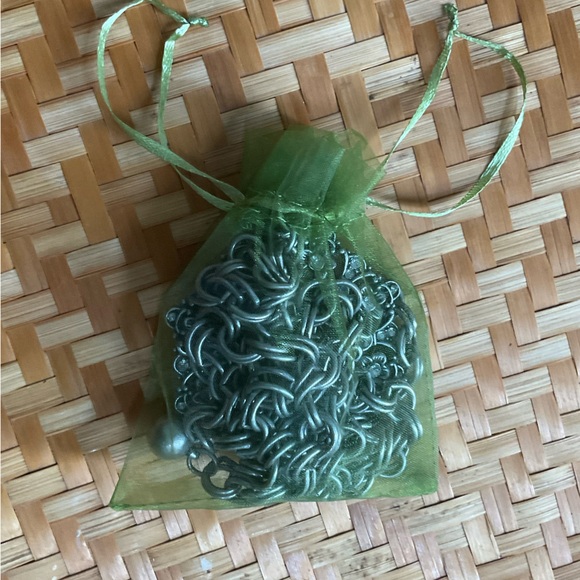 Silver chain belt round medallion with crystals metal 90’s y2k - Picture 15 of 15